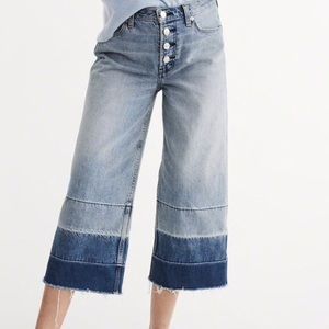 Abercrombie cropped stovepipe jeans